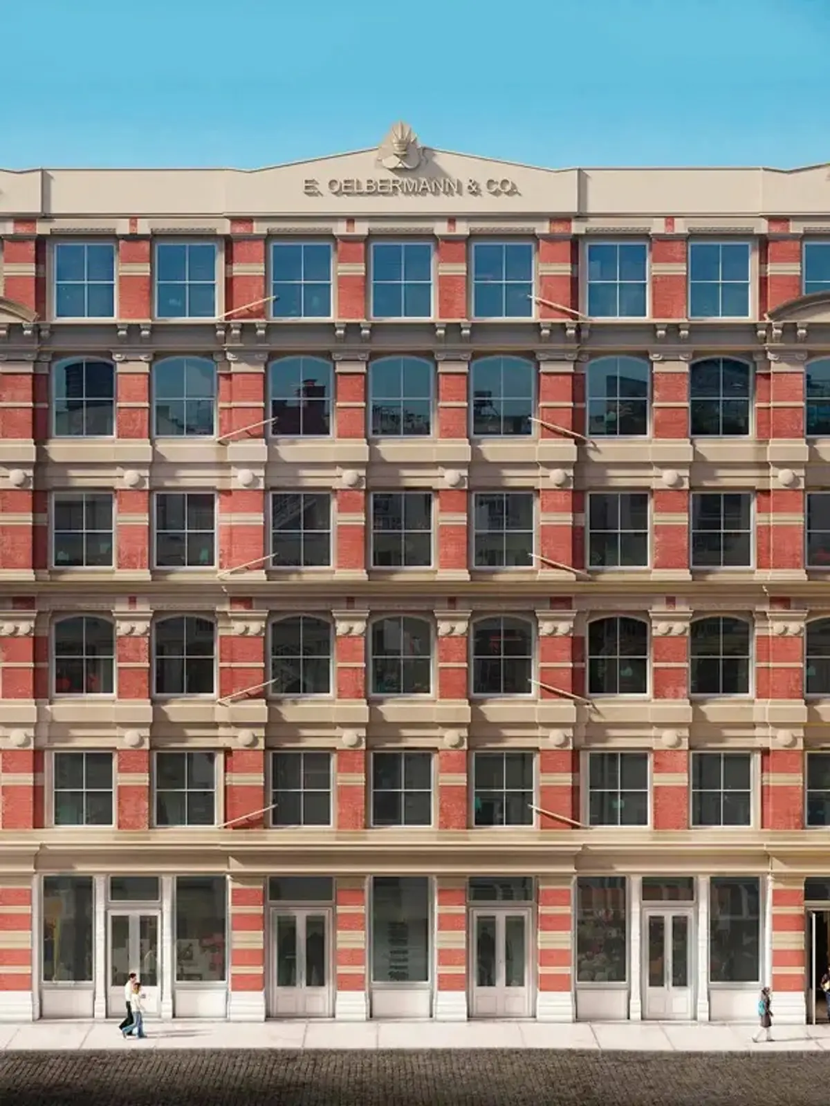 Architectural view of the historic 63 Greene Street building