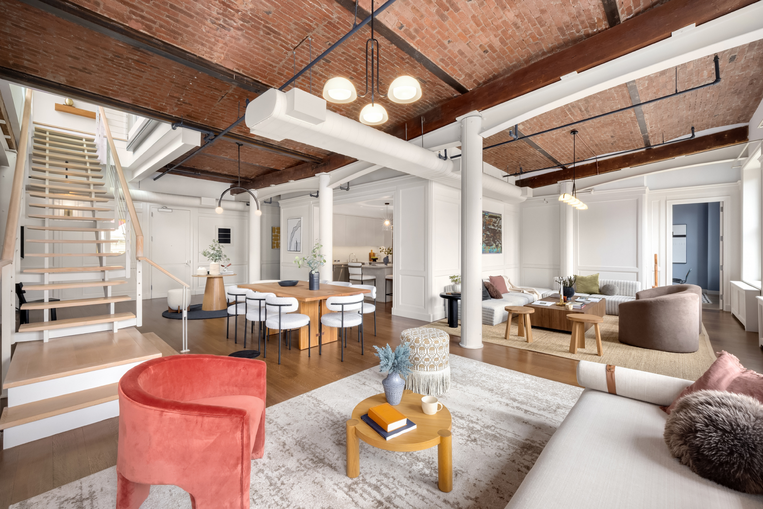 Penthouse loft interior at 63 Greene Street